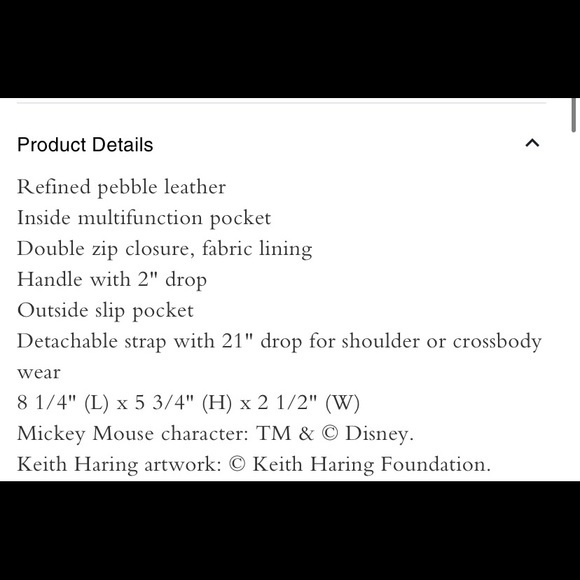 💖💖NEW💖Coach Disney Mickey Mouse Serena Satchel/crossbody bag/shoulder bag - Picture 7 of 7